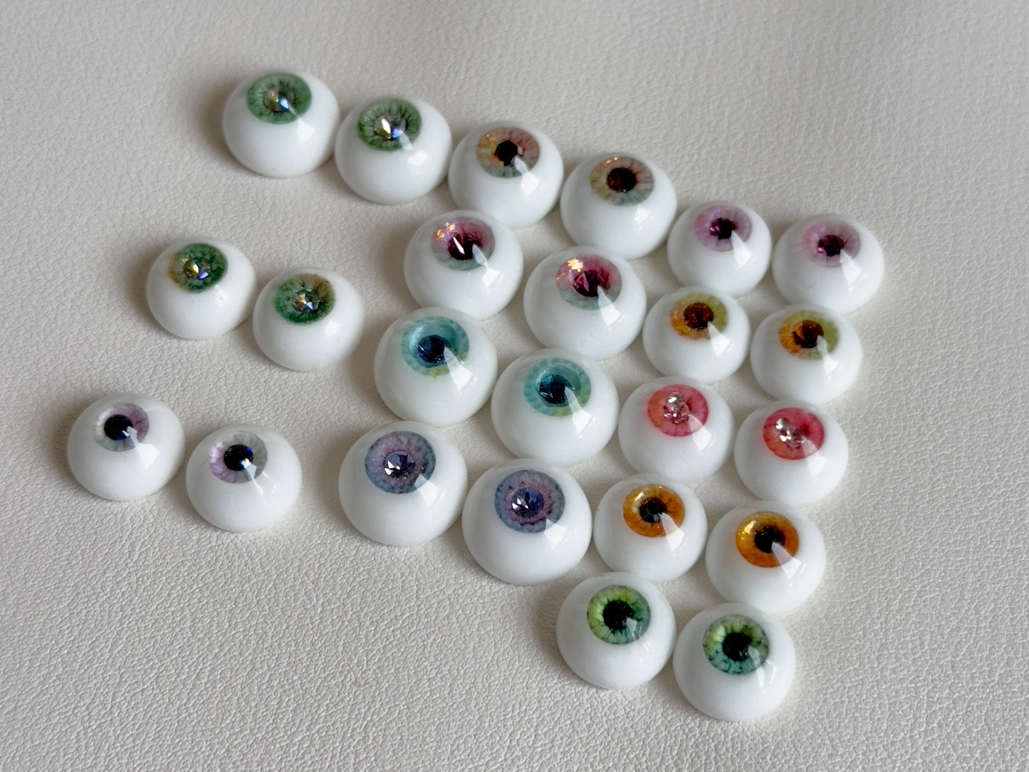 Resin Eyes with Crystal 14mm/16mm/18mm for BJD 1/3 1/4 1/6